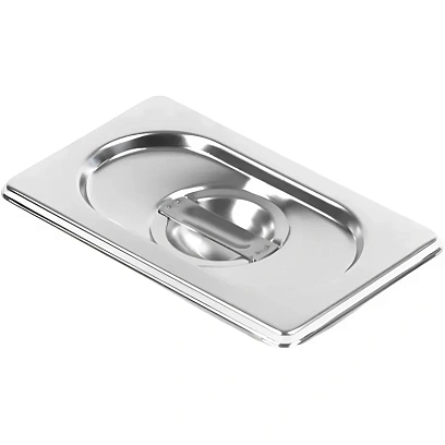 Крышка для гастроемкости 1/9, нерж. сталь AISI201, 176x108мм, толщина 0,7мм