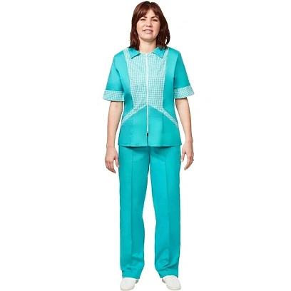 Костюм жен (куртка, бр) у10 бирюз 88-92/170-176