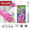 Перчатки резиновые Paclan Practi Comfort розовые 4076614 р.L