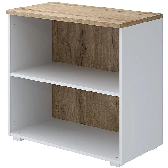 Стеллаж Комус Мебель К-Loft 241H004 786х420х738 дуб натур/белый