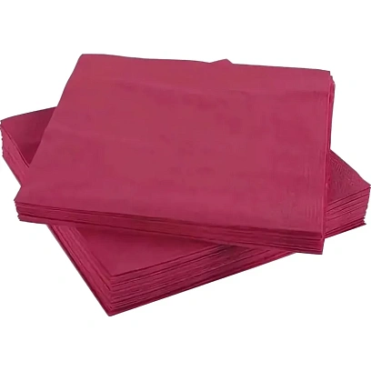 Салфетка гигиен, 40x50, спандбонд пл.30 бордо 100 шт/уп