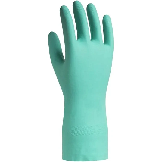 Перчатки защитные нитрил Lakeland Nitrosol EN15F цв.зеленый р.8