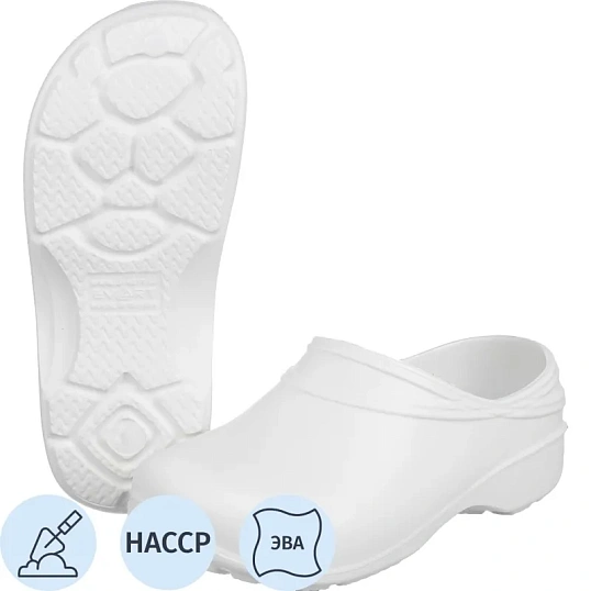 Галоши женские КОРО, белый р.36