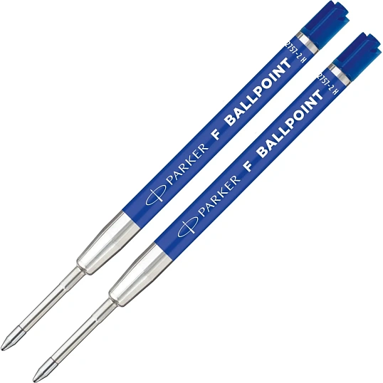 Стержень шариковый Parker 98мм, d0,8мм, синий, пласт.корп, 2шт/уп, 2166542