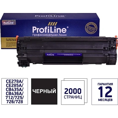 Картридж лазерный универсальный ProfiLine CE278A/CE285A/CB435A/CB436A чер