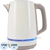 Чайник Vitek VT-WK1066 1.7л. 2200Вт бежевый/коричневый корп.:металл/пластик