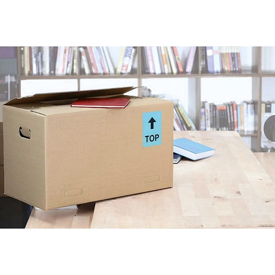 Этикетки самоклеящиеся HERMA 210х297мм голубые матов 1шт/л А4(20л/уп) 4423