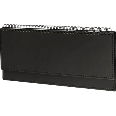 Планинг датированный 2026, черный 303х150 мм, 120 стр,АТТАСНЕ Вива