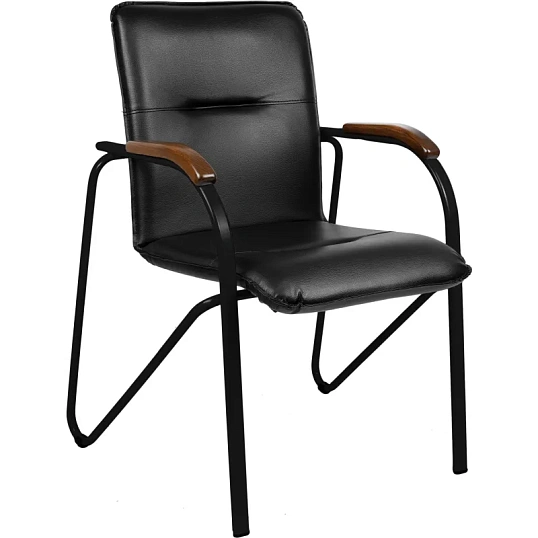 Конференц-кресло UA_EChair SAMBA Black к/з черн./орех (V-4 1.031)