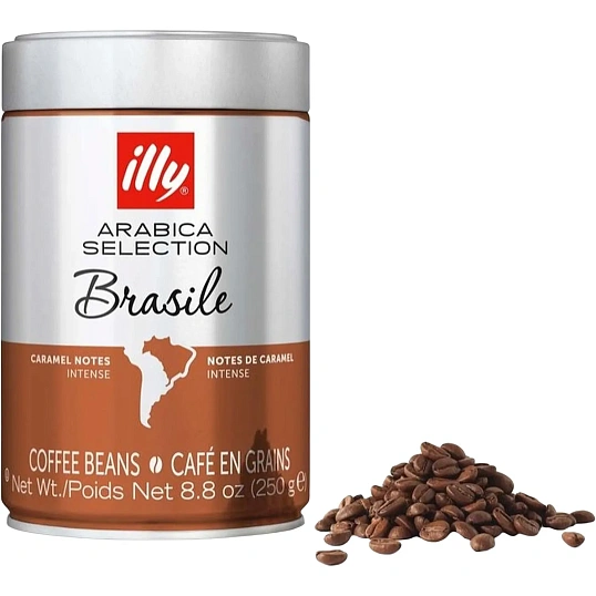 Кофе illy Бразилия моноарабика в зернах, 250г 6855