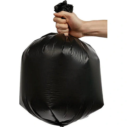Мешки для мусора ПВД 35л 25мкм 20шт/рул черные 40x70см EcoСlean