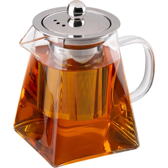 Чайник заварочный AROMA, объем 500 мл, из боросиликатного стекла, 111192