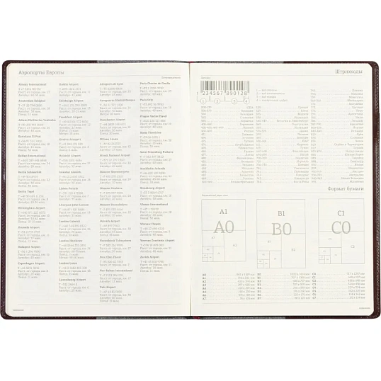 Еженедельник недатированный коричнев,A4,222х302мм,64л,Br.V.PROFY 3-098/03
