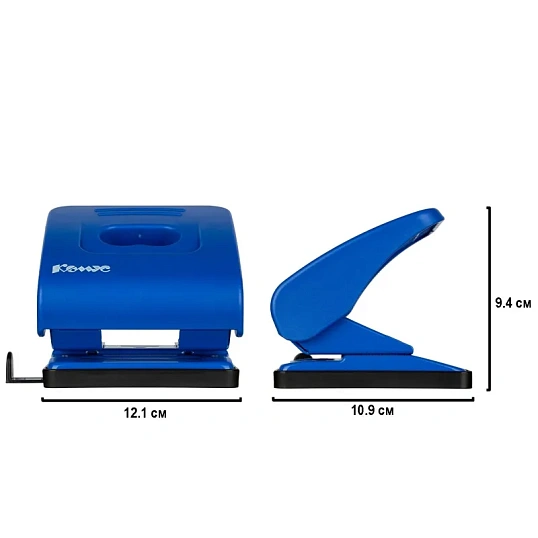 Дырокол Комус  Prima 6345 синий до 30л.