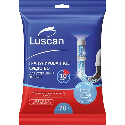 Средство для прочистки труб Luscan, саше, 70 г