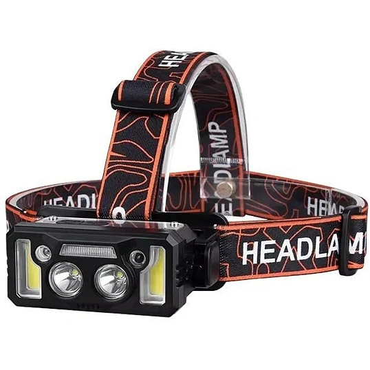 Фонарь налобный FOCUSray 1328 акку 18650 1200мАН 200 люмен,цифровой дисплей