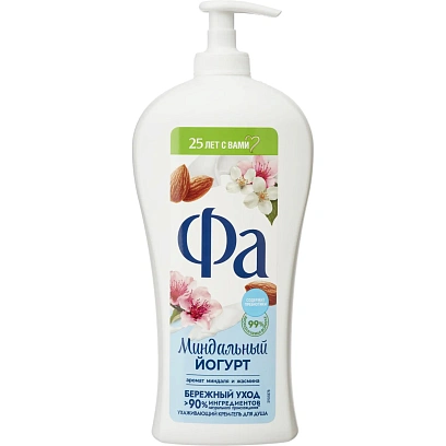 Гель для душа ФА Крем-гель Миндальный Йогурт 750 мл