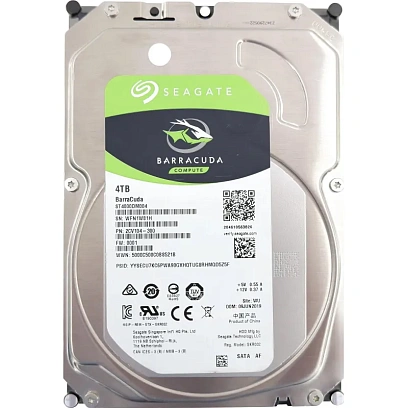 Жесткий диск Seagate BarraCuda 4TB, SATA, 5400rpm, 256MB(ST4000DM004)