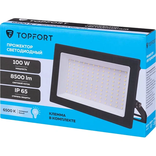Прожектор светодиодный TOPFORT LED FL 100W 6500K IP65