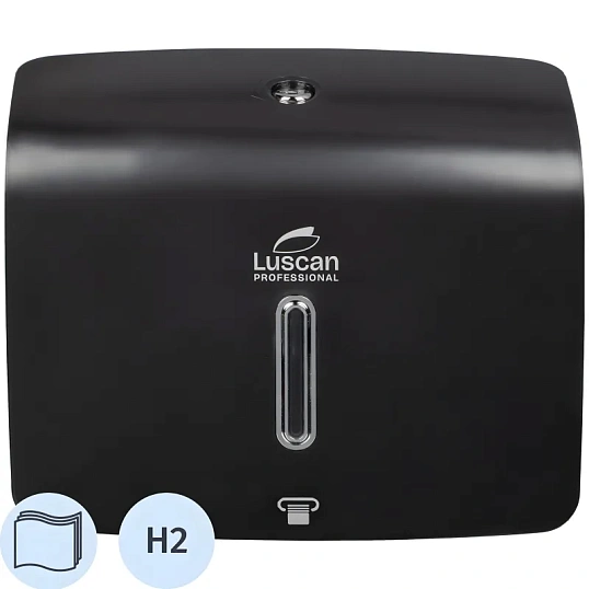 Диспенсер для полотенец лист Luscan Prof Etalon Z-слож черный 151060