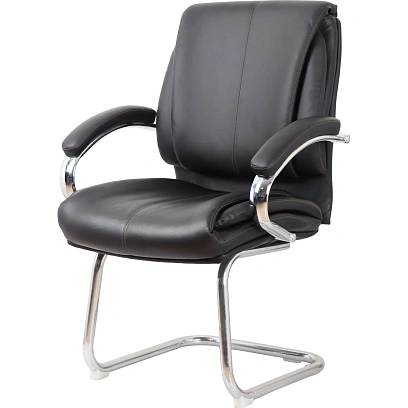 Конференц-кресло BN_SH_EChair-516V PU кожзам черный, хром