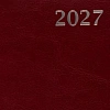 Ежедневник датированный 2027 Attache АГЕНДА А6 168л 100x150мм бордо