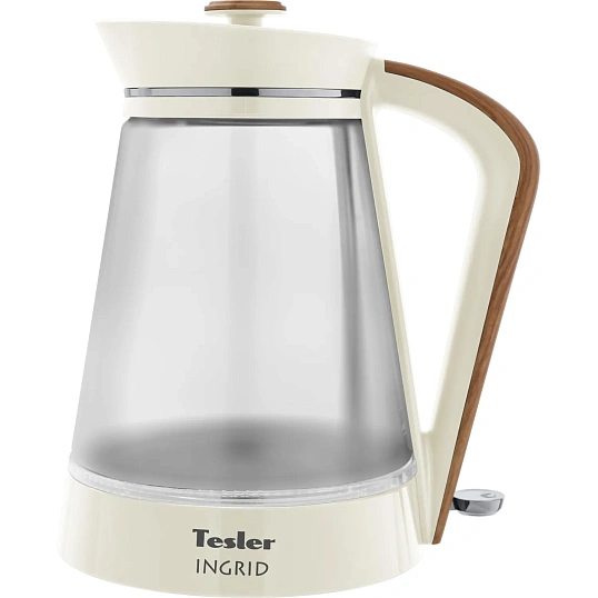 Чайник Tesler KT-1750 BEIGE, 1,7л., 2200Вт., стекло