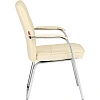 Конференц-кресло BN_TQ_Echair-810 VPU-1 кожзам бежевый, хром