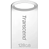 Флеш-память Transcend JetFlash 710, 128Gb, USB 3.1 G1, сереб, TS128GJF710S