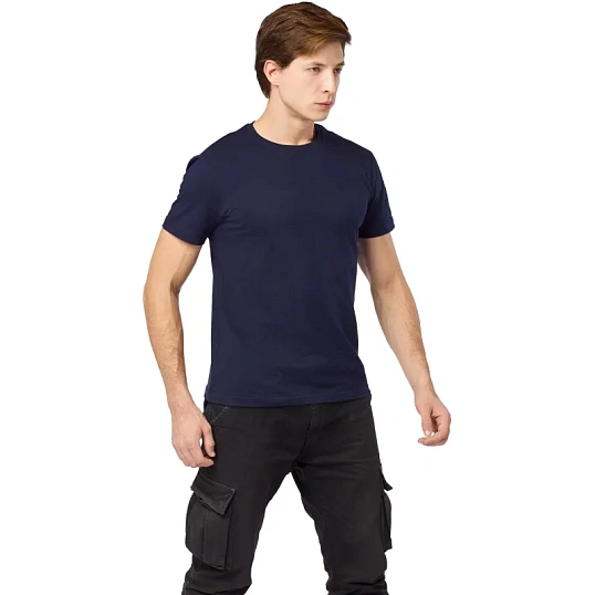 Футболка (160 г.) с кор.рукавом т син.(ХХХХL)