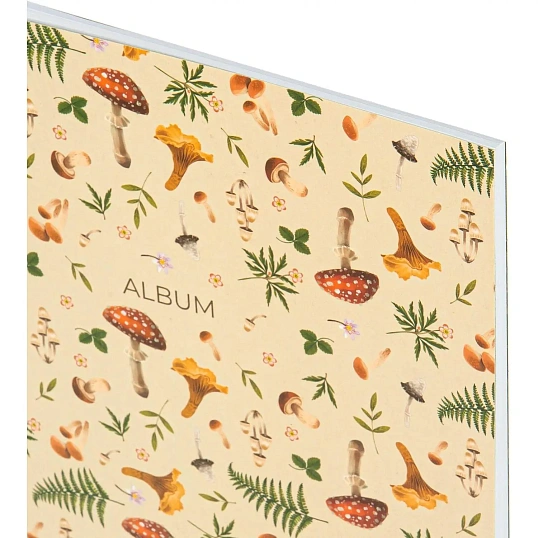 Альбом для рисован.КомусКласс Ночной лес 40л 200х240мм обл.карт мат.лам.беж