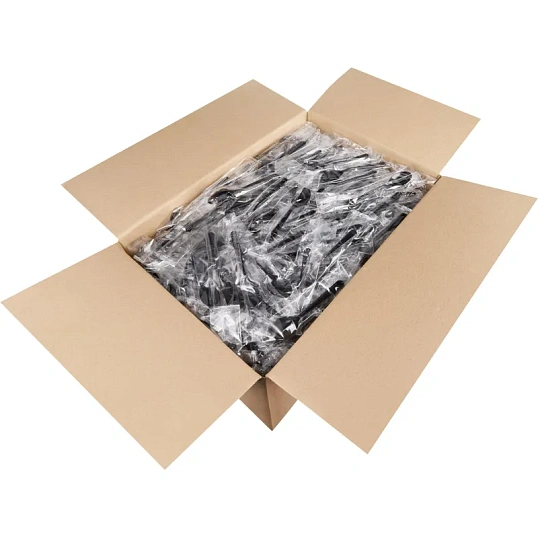 Набор столовых приборов №1 (ложка ст.) черная 18 см, 1000шт/кор