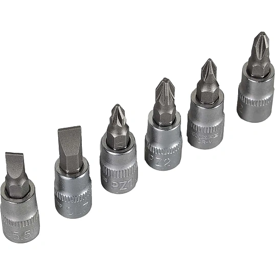 Набор инструмента Вихрь 1/4, CrV, пластик. кейс 29 предм (73/6/7/1)