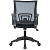Кресло БР Комус Мебель EChair-396 сетка/ткань,синий/черный,пластик