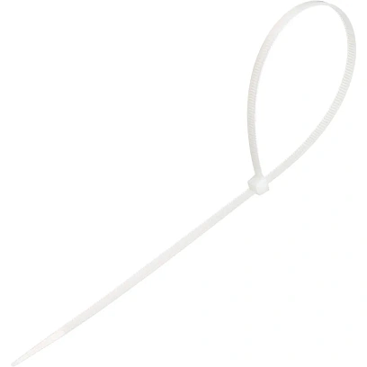 Стяжка (хомут) 350 мм x 4,8 мм,Bigtech BT-CT-350-48-W,нейлон,бел,100 шт/уп