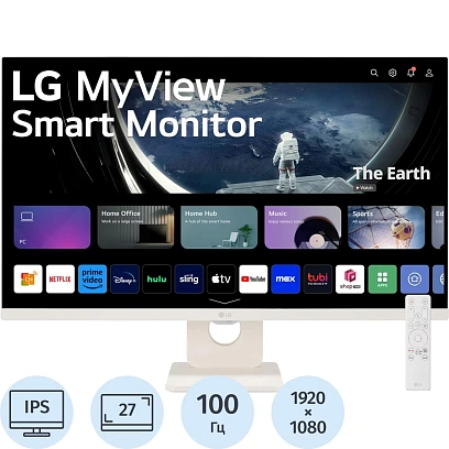 Монитор LG 27 LG 27U511SA-W WHITE IPS/100Гц/5 ms/2xНDMI.4, +WiFi