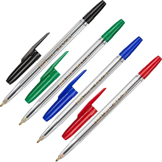 Набор шариковых ручек неавт. Attache Corvet, набор 4 цвета, 0,7мм