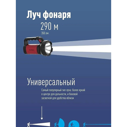 Фонарь светодиодный аккум. КОСМОС KOSAc8005WLith 5Вт,2400мАч, 2 реж, з/у