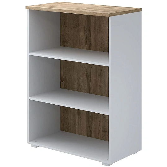 Стеллаж Коомус Мебель К-Loft 241H011 786х420х1080 дуб натур/белый