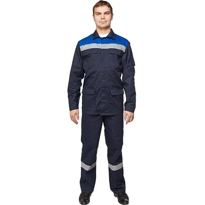 Костюм рабочий летний муж л05-КПК син/вас (р.56-58) 170-176 (Арсенал-СП)