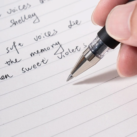 Набор гелевых ручек для ЕГЭ Deli,C6600S-T,пулев.нак,0.5мм,неавт,2шт/уп,черн