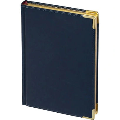 Ежедневник недатированный А5+, 145х205,Sidney Nebraska,син,з.уг 3-128/14