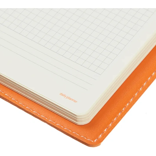 Еженедельник недатированный оранжевый А6METROPOL 3-492/04