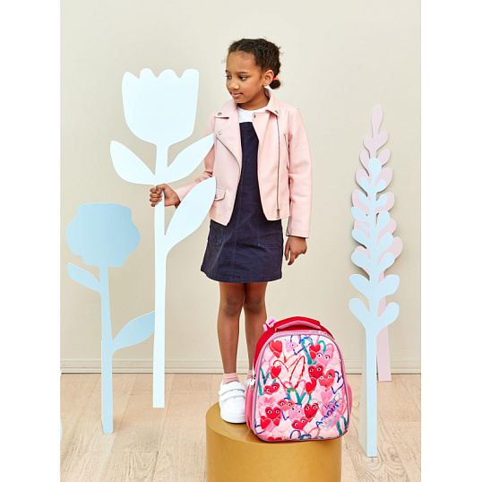 Ранец Комус Класс Basic Amour, розовый, 2 отд, эргоном спинка