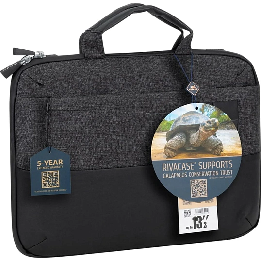 Сумка для ноутбука кейс RIVACASE 8823 black melange Lantau MacBookPro+13.3