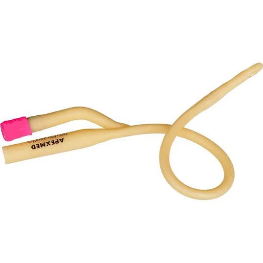 Катетер урологический Фолея 2-х ход, 40см СН/FR 18 Apex 0303-02-18, 10шт/уп