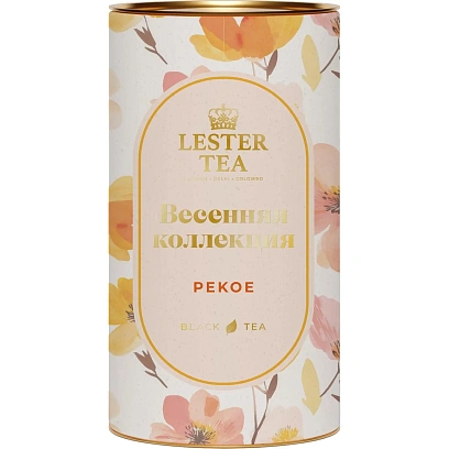 Чай Lester tea Magic ceylon pekoe Весенняя коллекция, черный листовой, 100г