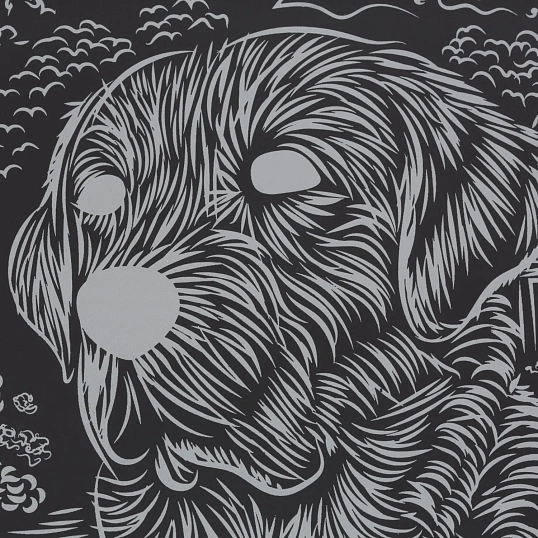 Гравюра Скретчинг  18x24 см лабрадоры, набор МУЛЬТИ АРТ SCRETCH-111534