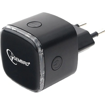 Усилитель сигнала Wi-Fi Gembird WNP-RP-004-B, 300 Мбит, черный