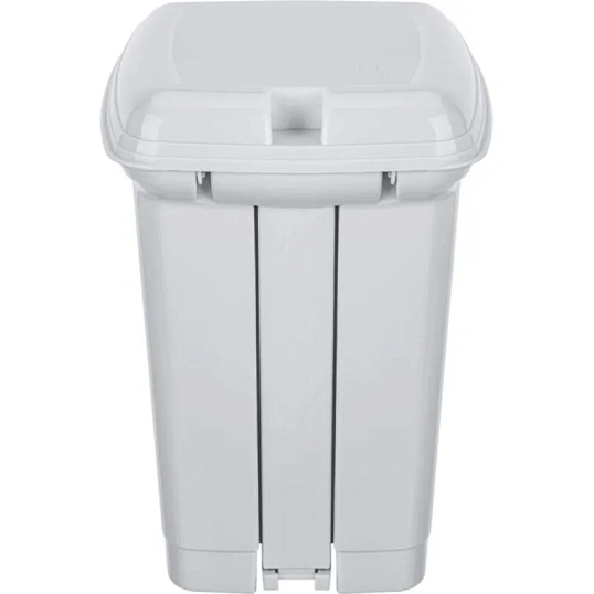 Ведро мусорное (контейнер) 7 л с педалью св. серый